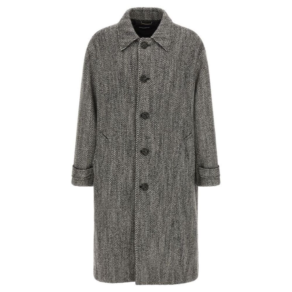 Dolce&Gabbana Men 'Chevron' Wool Coat